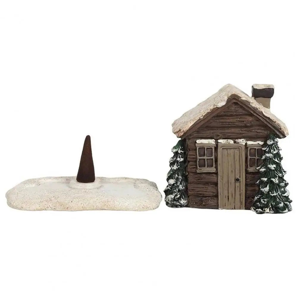 Log Cabin Incense Burner for Christmas