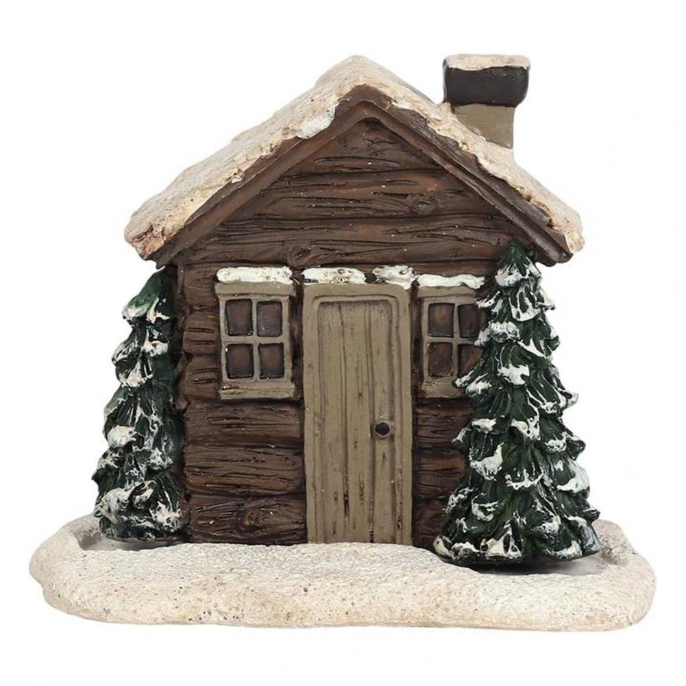 Log Cabin Incense Burner for Christmas