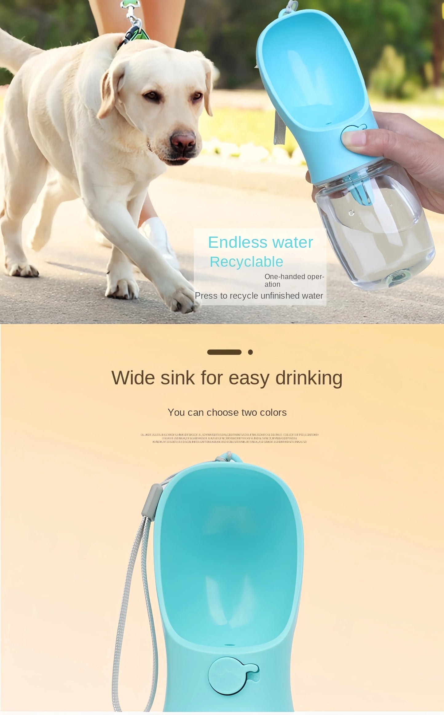 Portable Dog/Cat Water Bottle