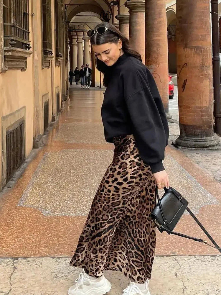 Leopard Print Skirt