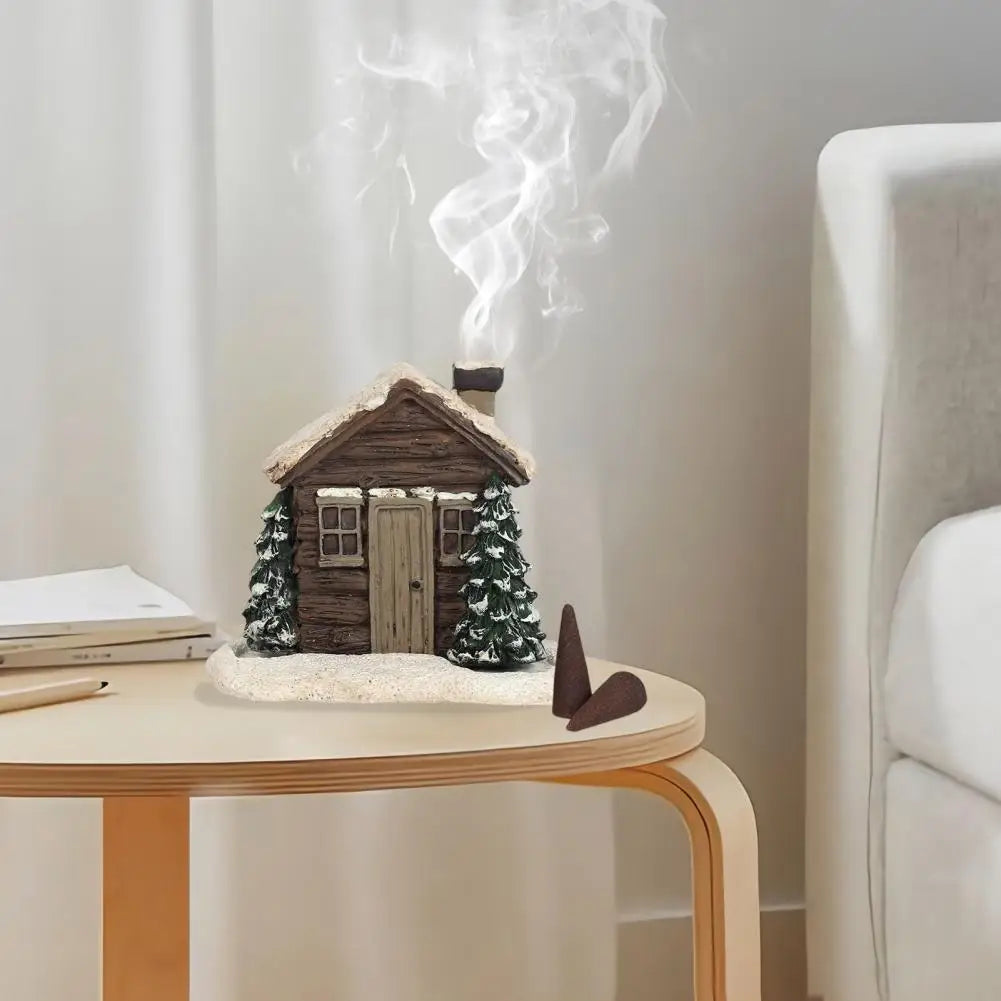 Log Cabin Incense Burner for Christmas