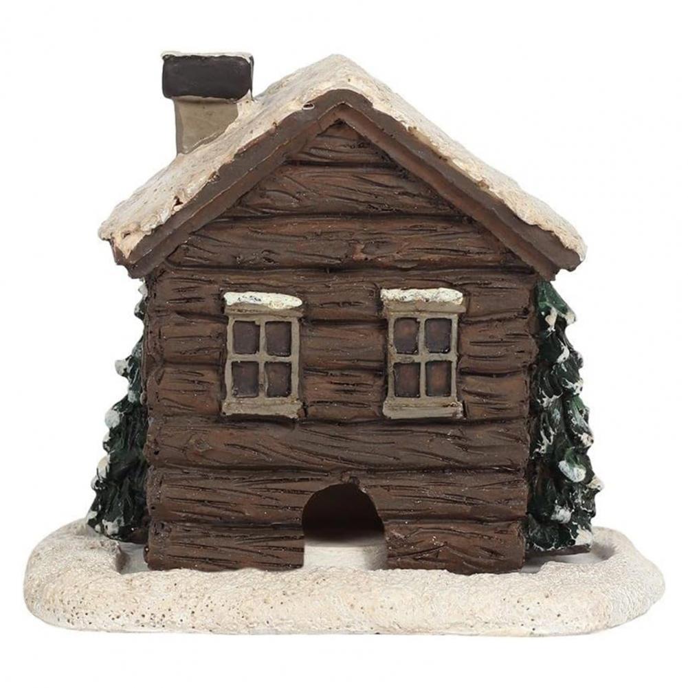 Log Cabin Incense Burner for Christmas