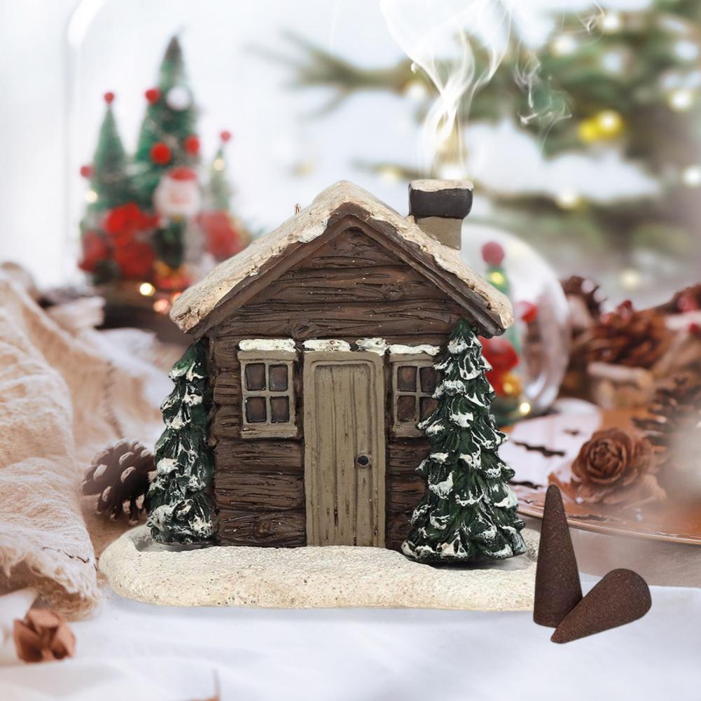 Log Cabin Incense Burner for Christmas