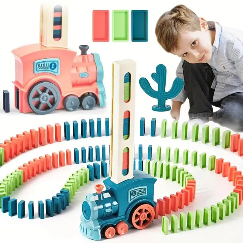 Domino children's puzzle building blocks