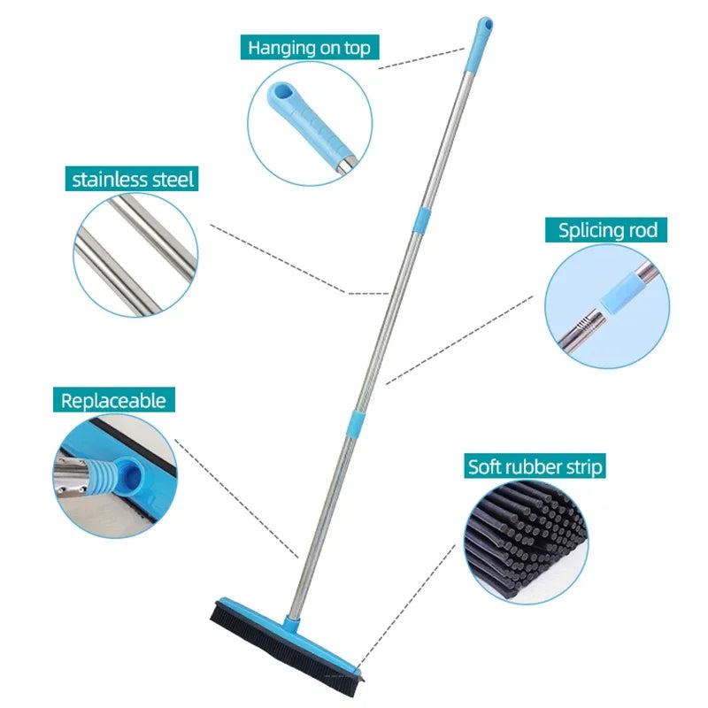 Pet Hair  Removal Broom with Telescopic Bristles