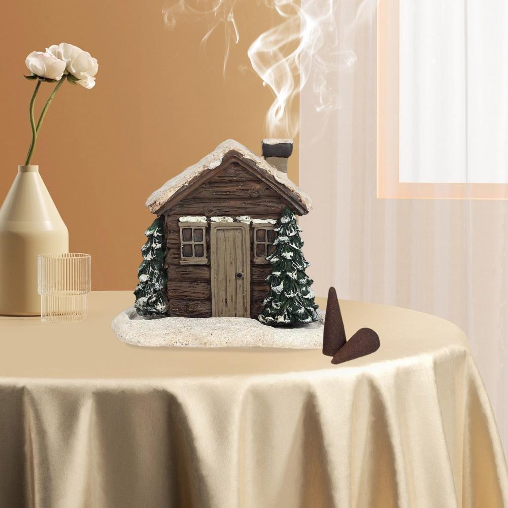 Log Cabin Incense Burner for Christmas