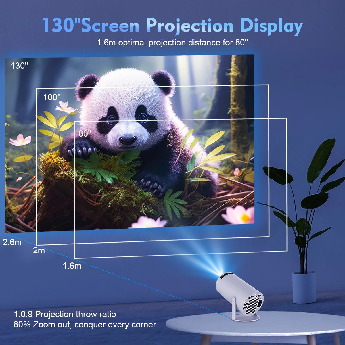 H&F Magcubic 4K Ultra HD Projector