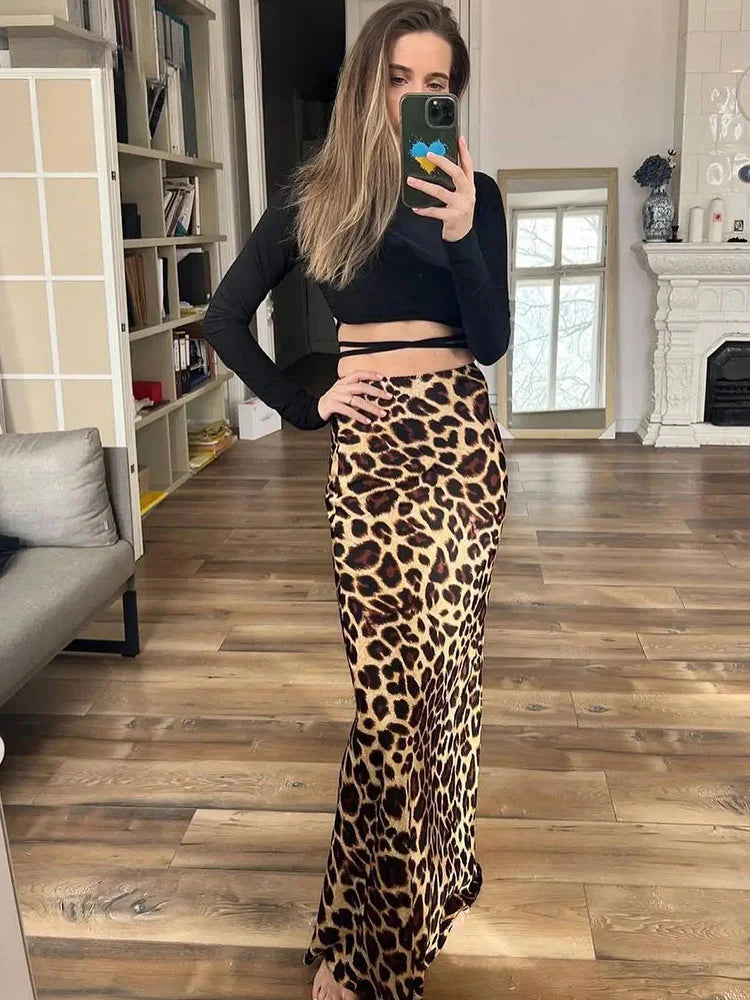 Leopard Print Skirt